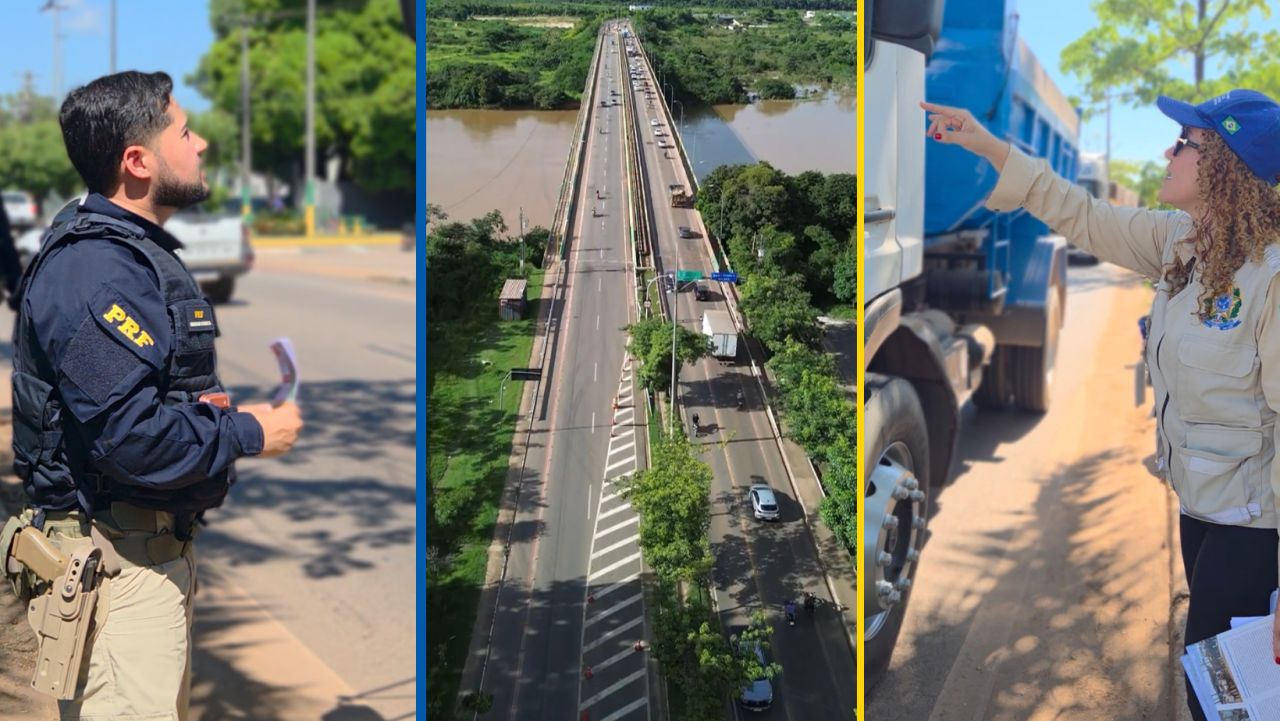 DNIT E PRF INICIAM FORÇA-TAREFA EDUCATIVA SOBRE NOVAS REGRAS NA PONTE DO ITACAIÚNAS