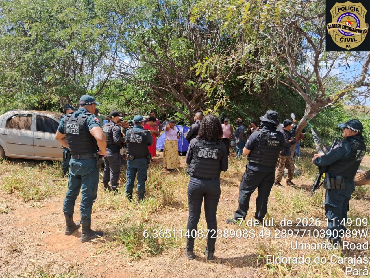 Polícia media conflito e sem-terra desocupam fazenda de forma pacífica em Eldorado dos Carajás