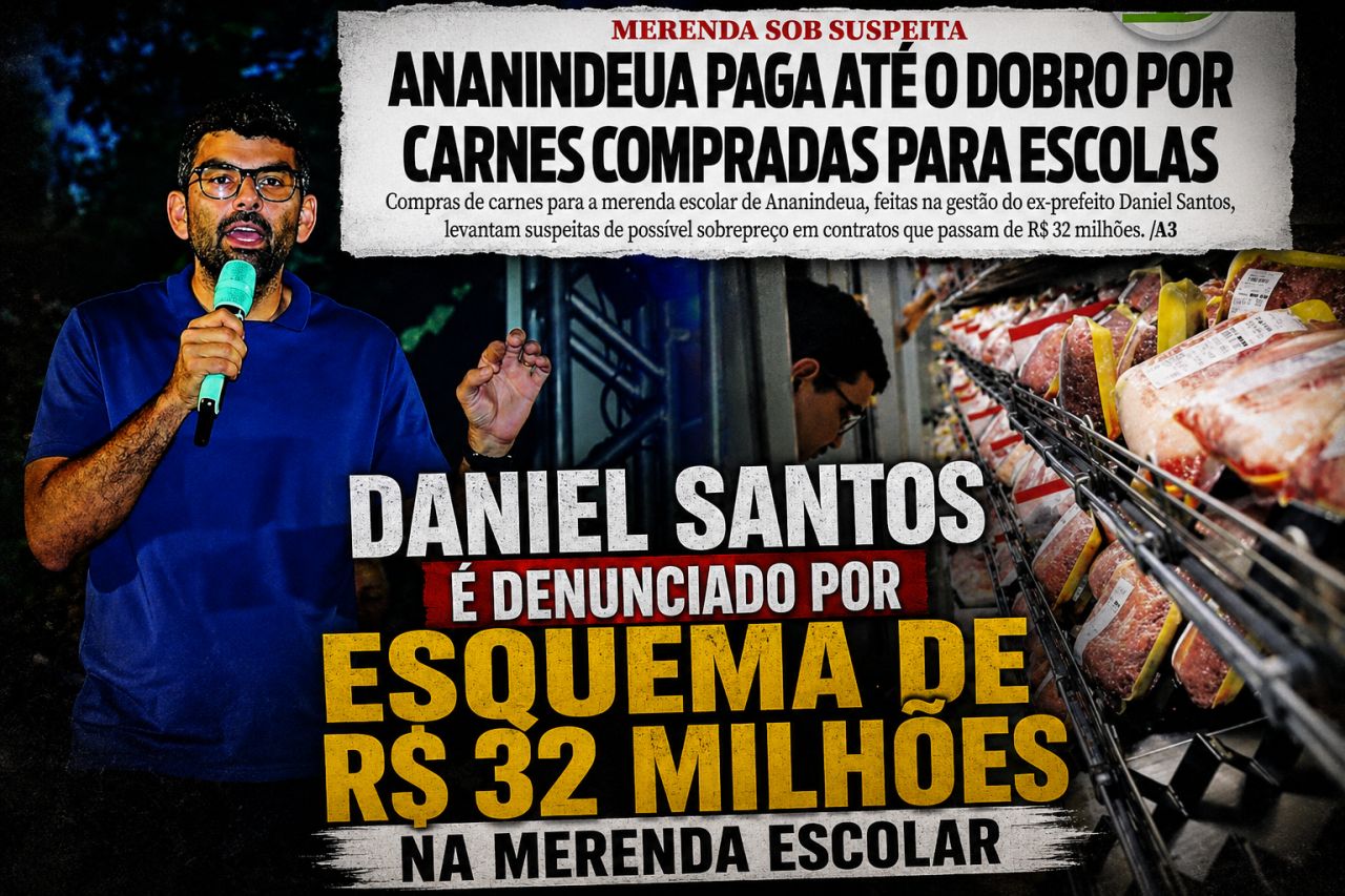 MPPA recebe denúncia contra ex-prefeito Daniel Santos por suposto superfaturamento na merenda em Ananindeua