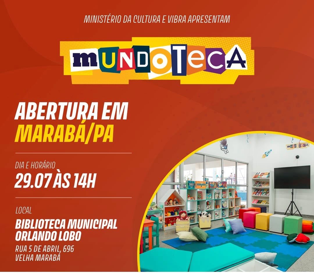 Biblioteca de Marabá recebe a terceira unidade da Mundoteca no Pará
