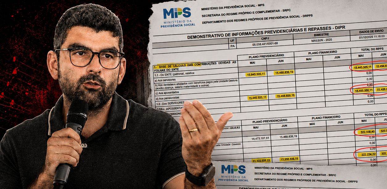 REPASSE INCOMPLETO À PREVIDÊNCIA: Gestão Daniel Santos reduz transferências e coloca previdência dos servidores de Ananindeua em alerta