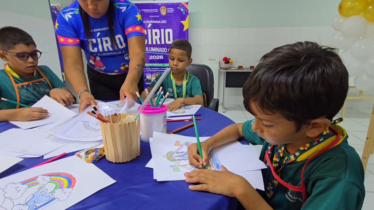 A FÉ E A CULTURA PELOS OLHOS DAS CRIANÇAS: MARABÁ RECEBE OFICINAS DE PINTURA INCLUSIVAS DO PROJETO “A ENERGIA DO CÍRIO ILUMINADO